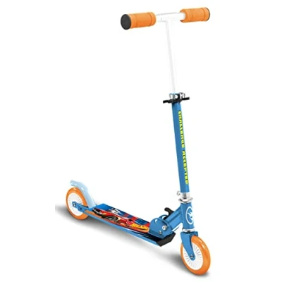 Afbeelding van Mattel 2 wiel Kinderstep Opvouwbaar Voetrem Blauw