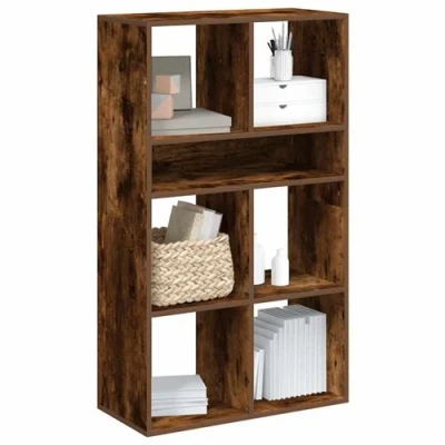 Afbeelding van vidaXL Boekenkast 66x31x112 cm bewerkt hout gerookt eikenkleurig