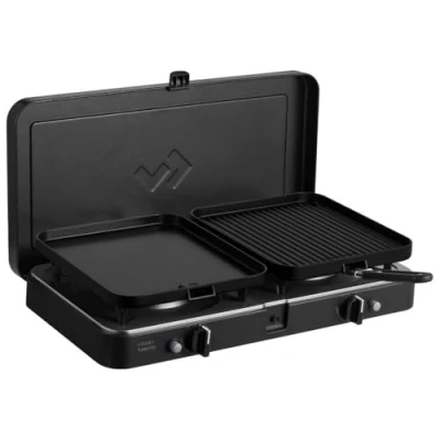 Afbeelding van CADAC 2 Cook 3 Turbo Deluxe Kunststof Staal Aluminium Gasgrill Campinggrill Zwart Groen