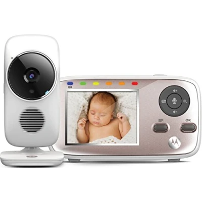 Afbeelding van Motorola Baby MBP667 Connect, WLAN Video Babyfoon, Babybewakingscamera met 2,8 inch Kleurendisplay, 300 meter Bereik, Wit