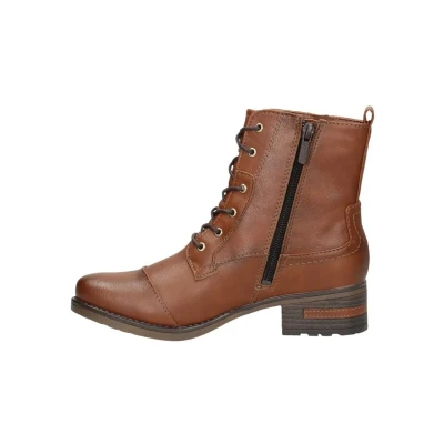 Afbeelding van Mustang Veterschoenen Hoog cognac Maat 45