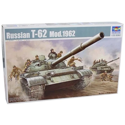 Afbeelding van 1:35 Trumpeter 00376 Russian T 62 Main Battle Tank Mod.1962 Plastic Modelbouwpakket