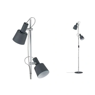 Image de Paulmann Haldar Lampadaire Dark Gris/Chrome