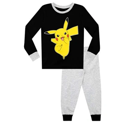 Afbeelding van Pokemon Pikachu Pyjama voor Jongens, Zwart, 140