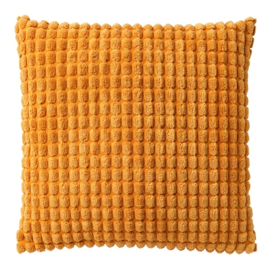 Afbeelding van Dutch Decor ROME Kussenhoes 45x45 cm 100% polyester effen kleur Golden Glow geel