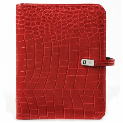 Afbeelding van Kalpa A5 organizer croco cognac Navulbaar