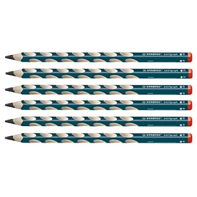 Afbeelding van Stabilo EASYgraph potloden, ergonomisch, HB, 6 stuks