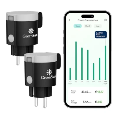 Afbeelding van Waterdicht buitenstopcontact, smart stopcontact, Alexa, Google Home, programmeerbaar timerstopcontact, energiemeter, app bediening, Vesync waterdicht, IP44, 2 stuks