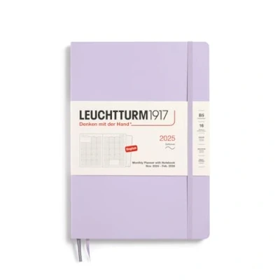 Afbeelding van LEUCHTTURM1917 370707 B5 Maandelijkse agenda en notitieboek 2025, 16 maanden, softcover, lila, Engels