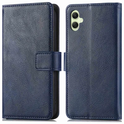 Afbeelding van iMoshion Hoesje Geschikt voor Samsung Galaxy A05s Met Pasjeshouder Luxe Bookcase Donkerblauw