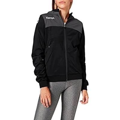 Afbeelding van Kempa Emotion 2.0 Hooded Sportjas Maat XL Vrouwen zwart/grijs