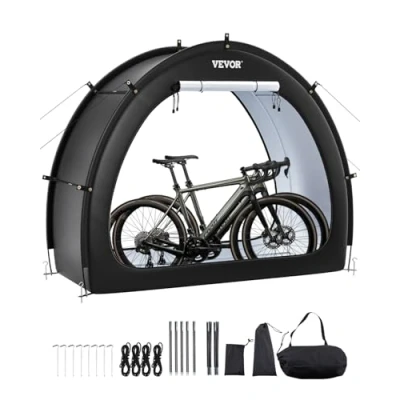 Image de VEVOR Abri à Vélo Tente de Rangement pour 1 2 Vélos Étanche en Forme Éventail