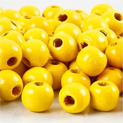 Afbeelding van Creotime Kralen Geel 10x3 Mm 70 Stuks