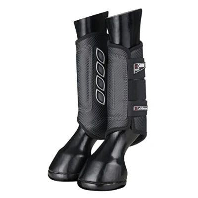 Afbeelding van LeMieux Boots Carbon Air XC Achter Zwart Pony