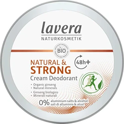 Afbeelding van Lavera Deodorant creme/cream natural &amp; strong EN IT 50 ml