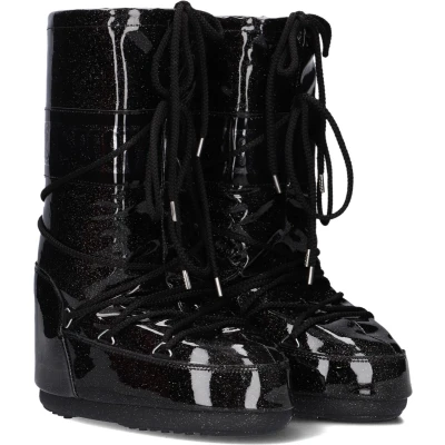 Afbeelding van MOON BOOT Mb Icon Glitter Snowboots Sneeuwlaarzen Dames Zwart Maat 35