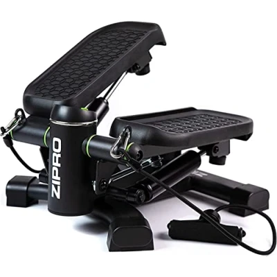 Afbeelding van Zipro® stepper Met display weerstandsbanden home gym fitnessapparaat Thuis sporten Twist fitness Mini cardio trainer Aerobic Hydraulische Demper Crossfit