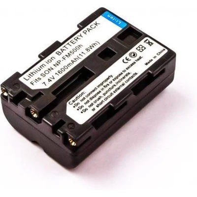 Afbeelding van AccuCell batterij geschikt voor de Sony NP FM500H 7,4 Volt 1600 mAh 11,8 Wh