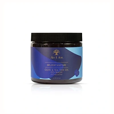 Afbeelding van As i Am Dry &amp; Itchy Scalp Care Olive Tea Tree Oil Co Wash 454gr