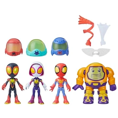 Afbeelding van Marvel Spidey and his Amazing Friends Web Spinners Gear Up For Adventure Superhelden speelgoed, kleuterspeelgoed, verzamelpakket