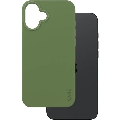 Afbeelding van PanzerGlass Hoesje Geschikt voor iPhone 16 Plus Siliconen CARE Fashion Case MagSafe Groen
