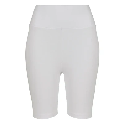 Afbeelding van Urban Classics Ladies HIGH Waist Cycle Shorts Shorts, Dames, Maat: 27, White