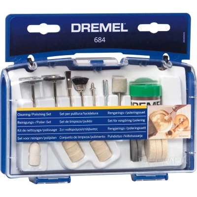 Afbeelding van Bosch Dremel Slijp/pollijstset 684 blister van 20 delen