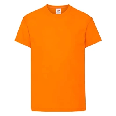 Afbeelding van Fruit Of The Loom Kinder / Kinderen Unisex Valueweight T shirt met korte mouwen (Oranje)