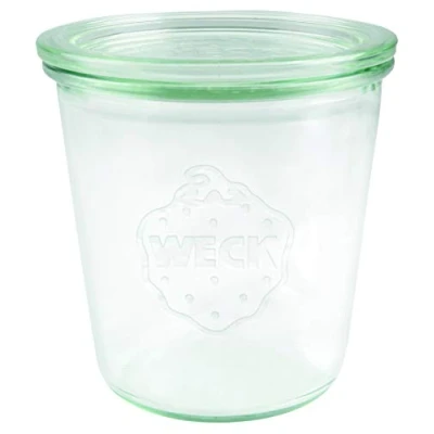Afbeelding van Weck Set van 6 glazen potten 290 ml (premium weckpotten met deksel, om in te bewaren, hittebestendig, geschikt voor magnetron, oven, glas