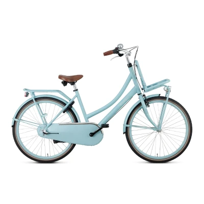Afbeelding van Popal Daily Dutch Basic+ 26 Inch 2024 Meisjes Kinderfiets Matt Blue + 30.00 Inruilkorting