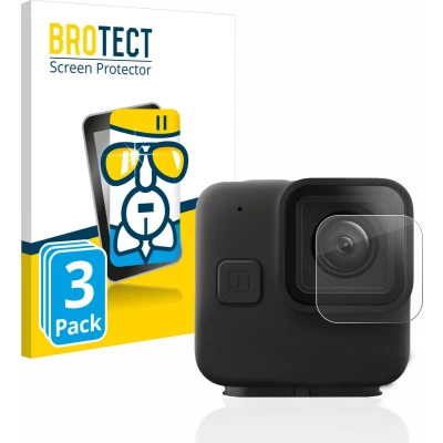 Afbeelding van BROTECT Screenprotector voor GoPro Hero 11 mini Lens (Behuizing) Folie Beschermfolie Beschermglas transparant (3 Stuks)