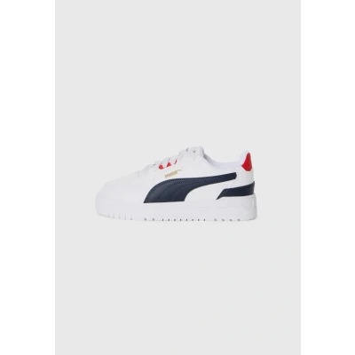 Afbeelding van Puma Shuffle Downtown LO JR Baskets blanches Bleu marine Pointure 37, Blanc New Navy pour tous les temps Rouge, 4 UK