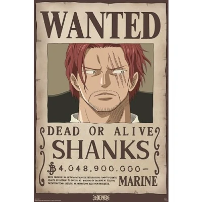 Afbeelding van Poster One Piece Wanted Shanks 61x91,5cm