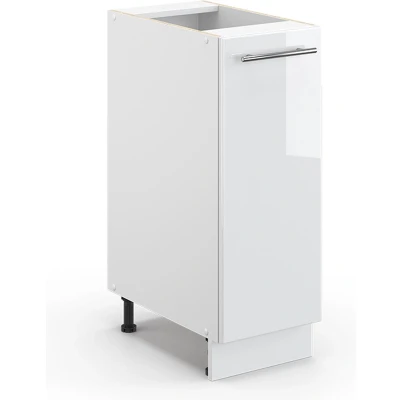 Afbeelding van Vicco Halfhoge kast Fame Line, Wit Hoogglans/Wit, 30 x 81.6 cm zonder werkblad