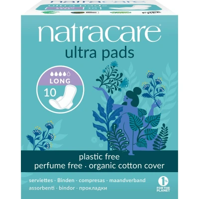 Afbeelding van Natracare Ultra Pads Long Maandverband 10st