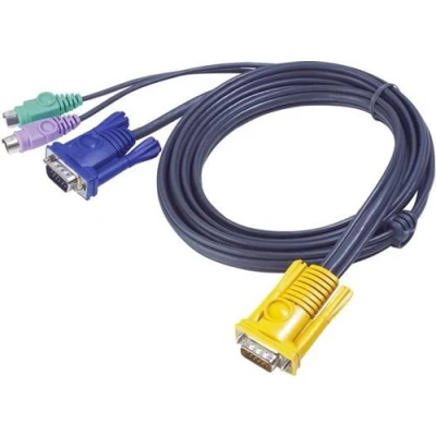 Image de ATEN 2L 5206P Câble clavier / vidéo souris (KVM) SPHD 15 broches (M) pour pin D Sub (DB 15), PS/2 6 m