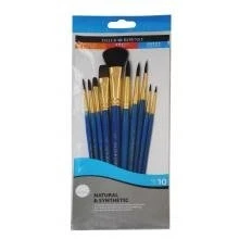 Image de Trousse de 10 pinceaux Simply poils naturels