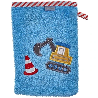 Image de Playshoes gant de toilette digestif junior 20 x 15 cm coton bleu