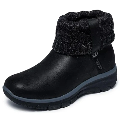 Afbeelding van Skechers Snowboots, Dames, Maat: 40, Zwart Hoogwaardig imitatieleer