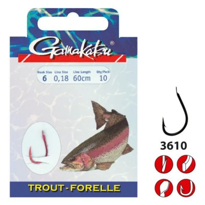 Afbeelding van Spro Booklet Trout 3610n #6 0.22mm 120cm Vishaak