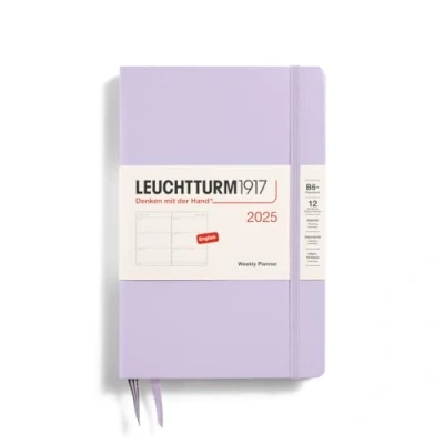 Afbeelding van Leuchtturm1917 Weekly Planner B6+ Paperback 12 maanden 2025 Hardcover Lilac
