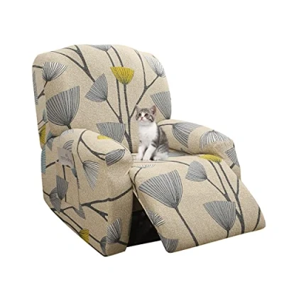 Afbeelding van Copripoltrona Relax Lounge stoel, voor 1 Posto Universele moderne Elektrische Stoel Met Tas Lavabile, Coperture per Divano da Massaggio, beige blad