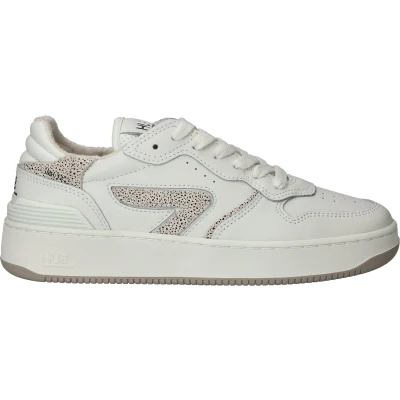 Afbeelding van HUB Smash Sneakers Leren Sneaker Dames Wit Maat 36