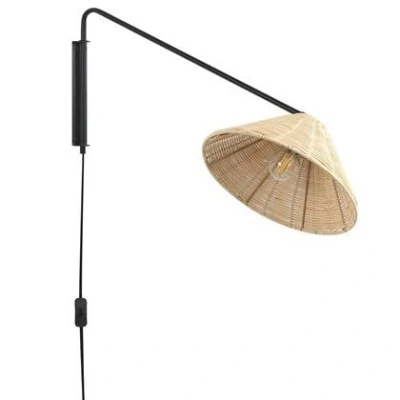 Afbeelding van Beliani PALENA Wandlamp Natuurlijk Rotan