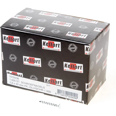Afbeelding van Kelfort schroefnagel gedraaid met platte gladeeldraade kop verzinkt 3.8 x 40mm