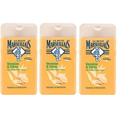 Afbeelding van Le Petit Marseillais Douchegel, extra zacht, ijzerkruid en citroen, 250 ml, 3 stuks