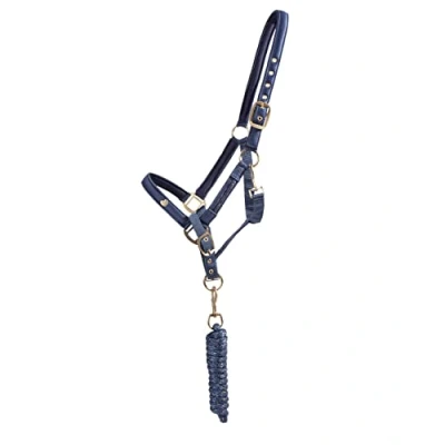 Afbeelding van QHP Halsterset Lily maat Full Navy
