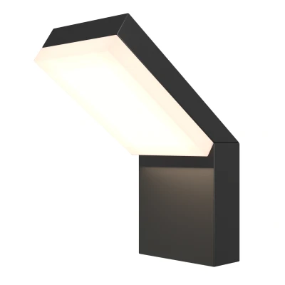 Afbeelding van Maytoni Outdoor Wandlamp Paso Zwart