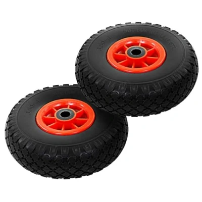 Afbeelding van Steekwagenwielen 3,00 4 (260x85) massief PU 2 st