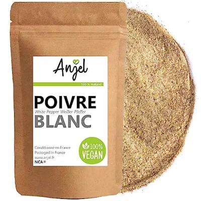 Afbeelding van Witte peperpoeder 100 g delicate specerij voor een geraffineerde keuken 100% natuurlijk NCA
